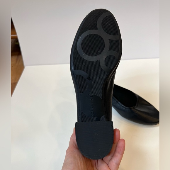 Com and Sens Ballerina Toe with Block Heel Black Shoes Size 9.5 - Picture 7 of 10